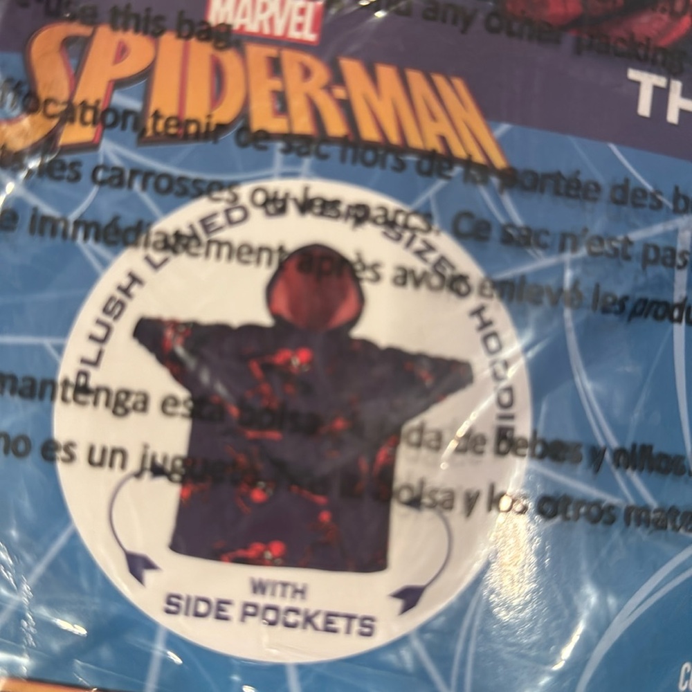 Spider man one size fits most 4-10